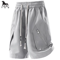 Pantalones cortos para hombre, novedad de verano, pantalones cortos para hombre, pantalones casuales de algodón de color sólido, pantalones de chándal deportivos de cinco puntos, pantalones cortos K1502 talla M-7XL 8XL