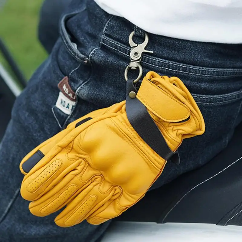 Outdoor Leather Glove Straps Secure Leather Gloves Belt Holder Tacticals Gear Clip Keeper Gloves Rope Holder Camping Accessories