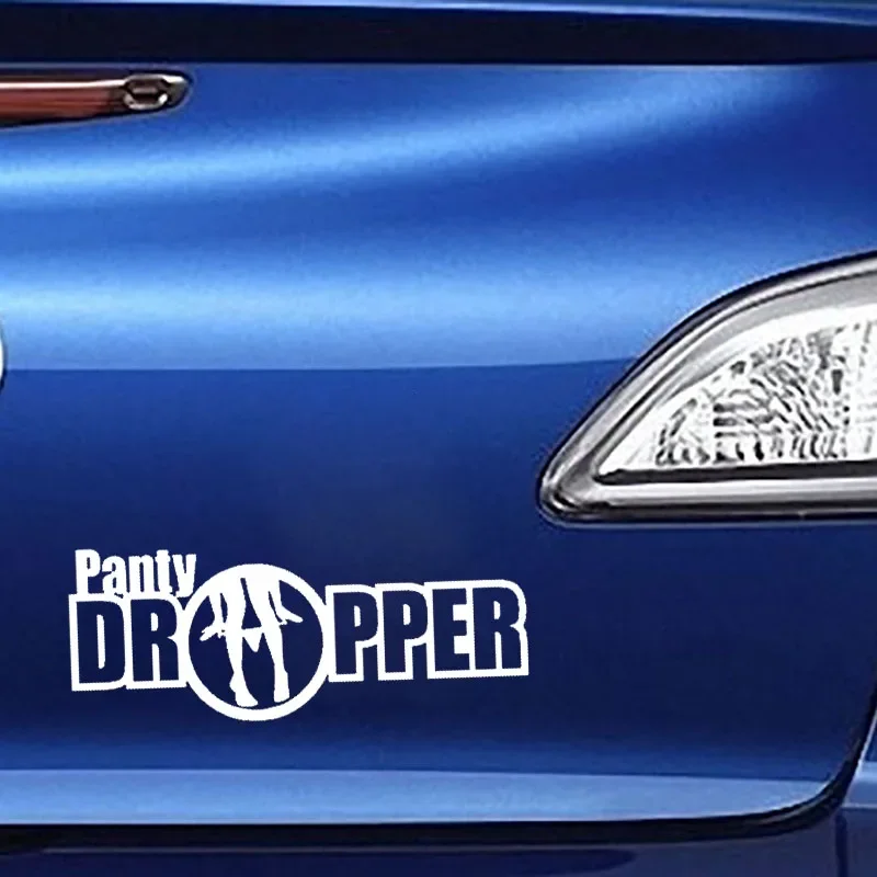 PANTY DROPPER Stance Turbo Car Sticker Vinyl Decals Racing Drift Black/Silver 12.7cm*5cm