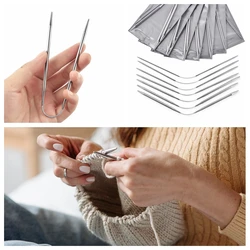 3PCS/Set 23.7cm Stainless Steel Crochet Hand-Knitting Weaving Circular Knitting Needles Needlework DIY Sleeves Socks Accessories