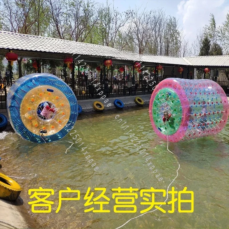 Winter Thickened Transparent Grass Roll Walking Inflatable Water Roller Ball Snow Recreation Facilities Playground