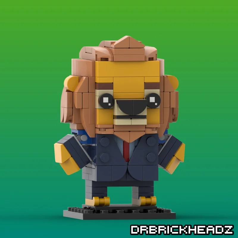

Brickheadz Building Blocks Collection CRAZY ANIMAL CITY Animation Movie Game Character Model Creative Gift Building Blocks Set