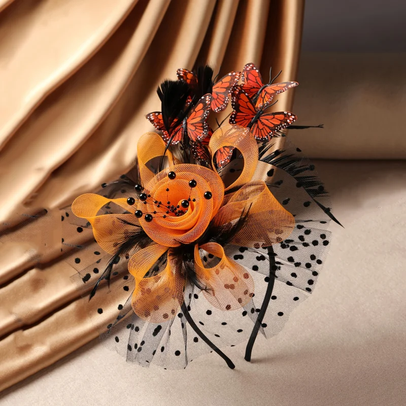 Vlinder Derby Hoed Klassieke Tea Party Hoeden met Haarclip Jaren '20 Jaren '50 Fascinators voor Dame Vrouw Formeel evenement Slijtage Accessoire