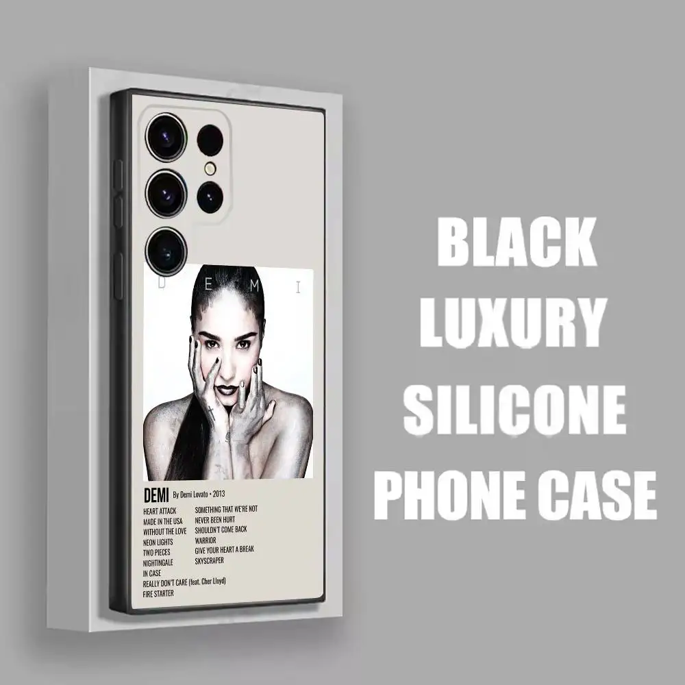 D-Demi Lovato ليس هذا حافظة هاتف عميقة لهاتف سامسونج S22، S24، S20، S25، S23، S30، S21، Ultra، Plus، 5G، Fe، Lite غطاء أسود