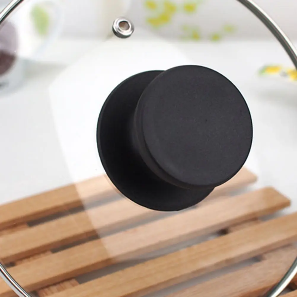

2Pcs Ergonomic Pot Knob Handles Stylish Bakelite and Stainless Steel for Lid Accessories