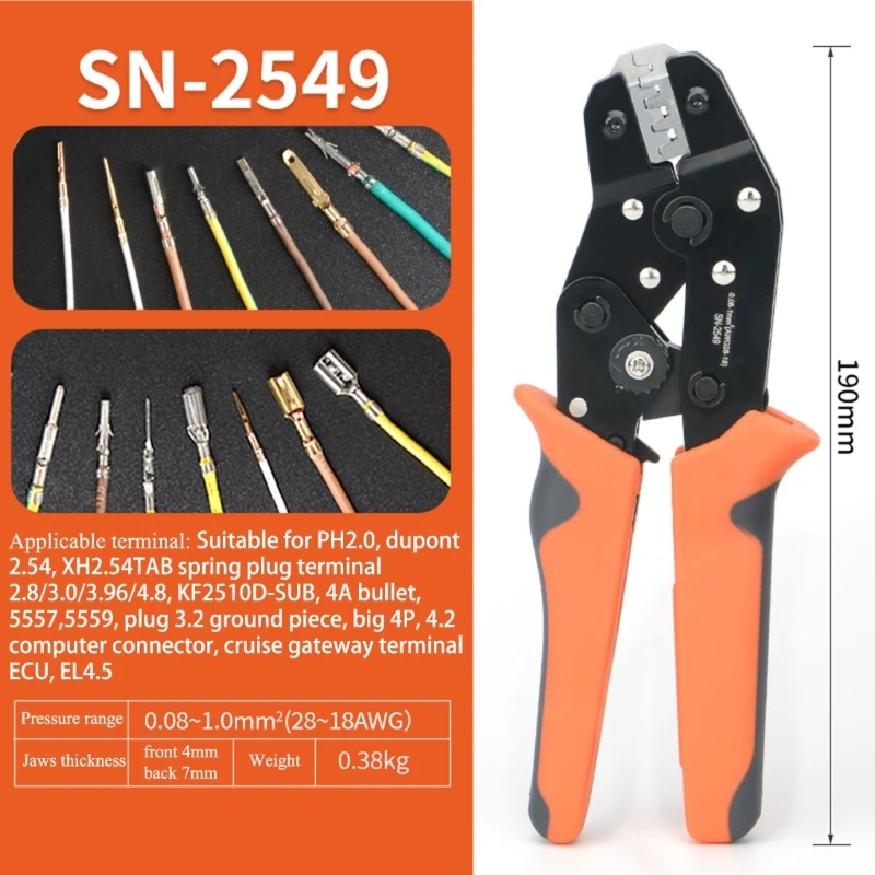 Wire Crimping Tools Crimp Pliers for PH2.0 XH2.54 2.54 2.8 3.96 4.8 KF2510