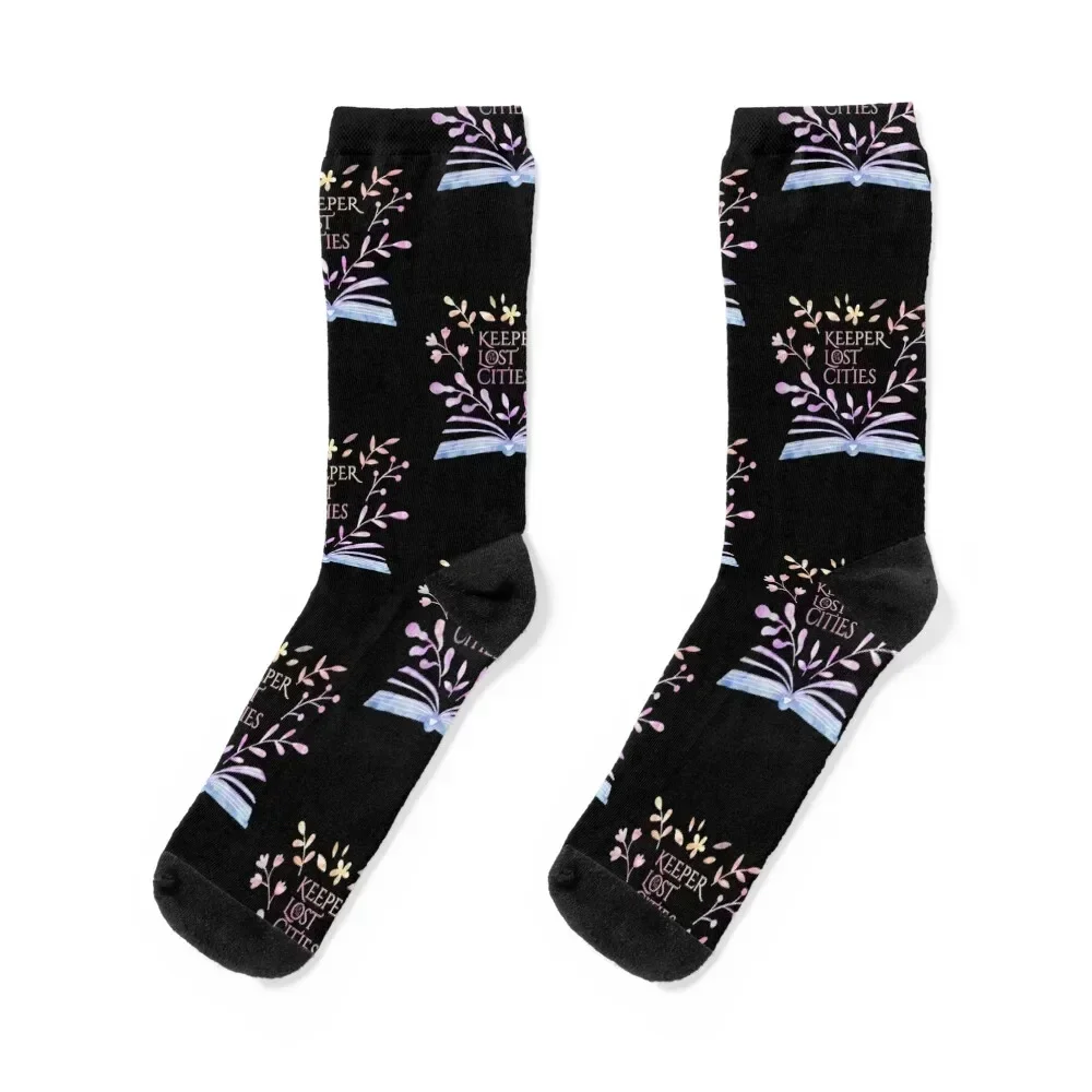 

keeper of the lost cities flower Socks Children's hip hop Socks For Girls Men's