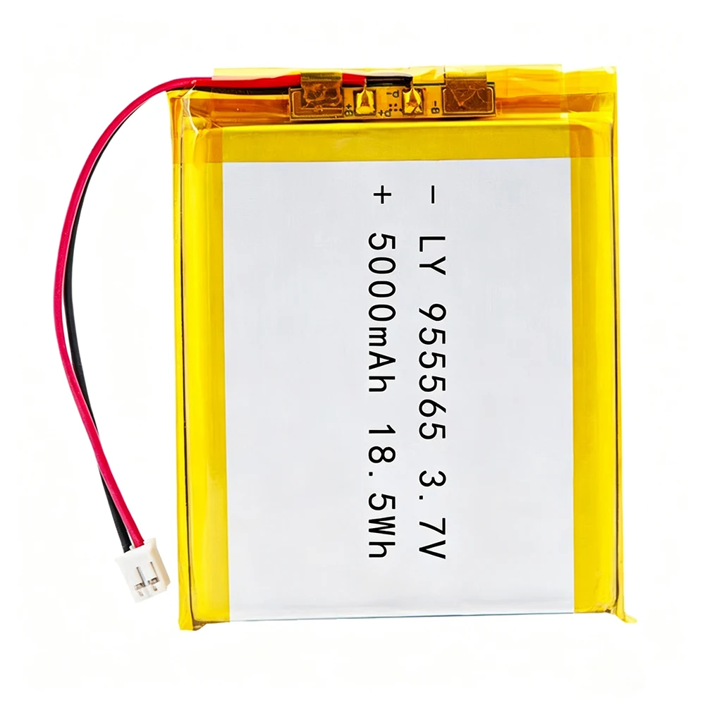 PHOMAX 955565 3.7V 5000mAh Polymer Lithium Battery Lithium Ion Battery 2pin Plug For Power Bank GPS 100% Real Capacity