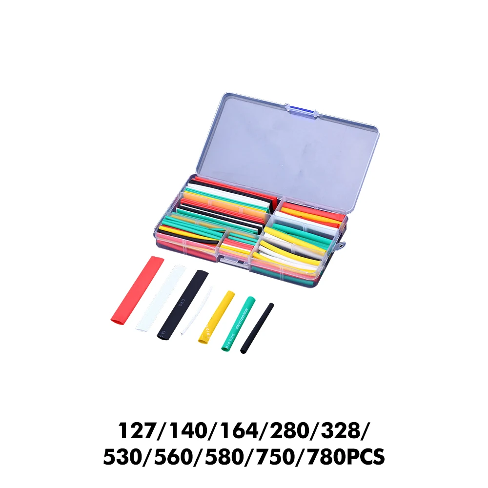 PE Shrinking Assorted Heat Shrink Tube termoencogibles para cables Set 2:1 Waterproof Pipe Sleeve