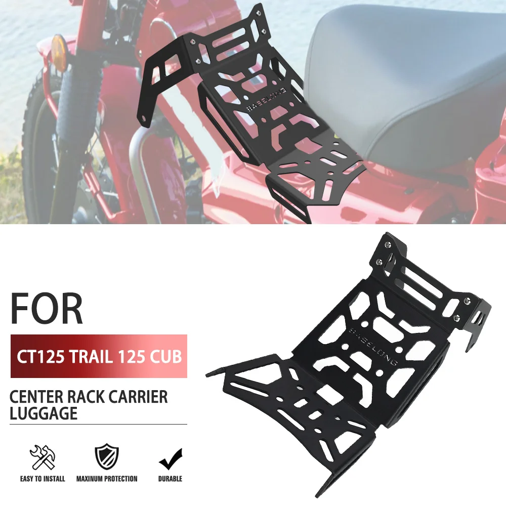 

Center Storage Rack FOR Honda CT125 Trail 125 Cub 2021 2022 2023 2024 2025 Motorcycle Center Rack Carrier Luggage Holder Bracket