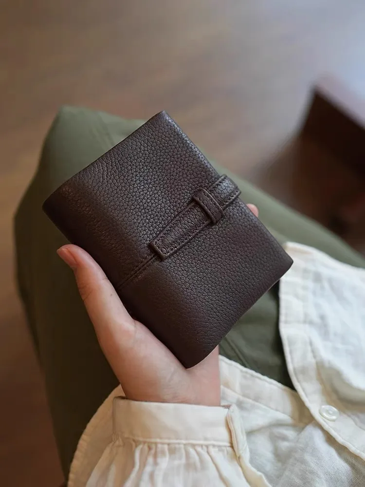 A7 Size Rings Planner 6 loose leaf binder Rings Vegetable Tanned Leather Notebooks Organizer Diary Journal