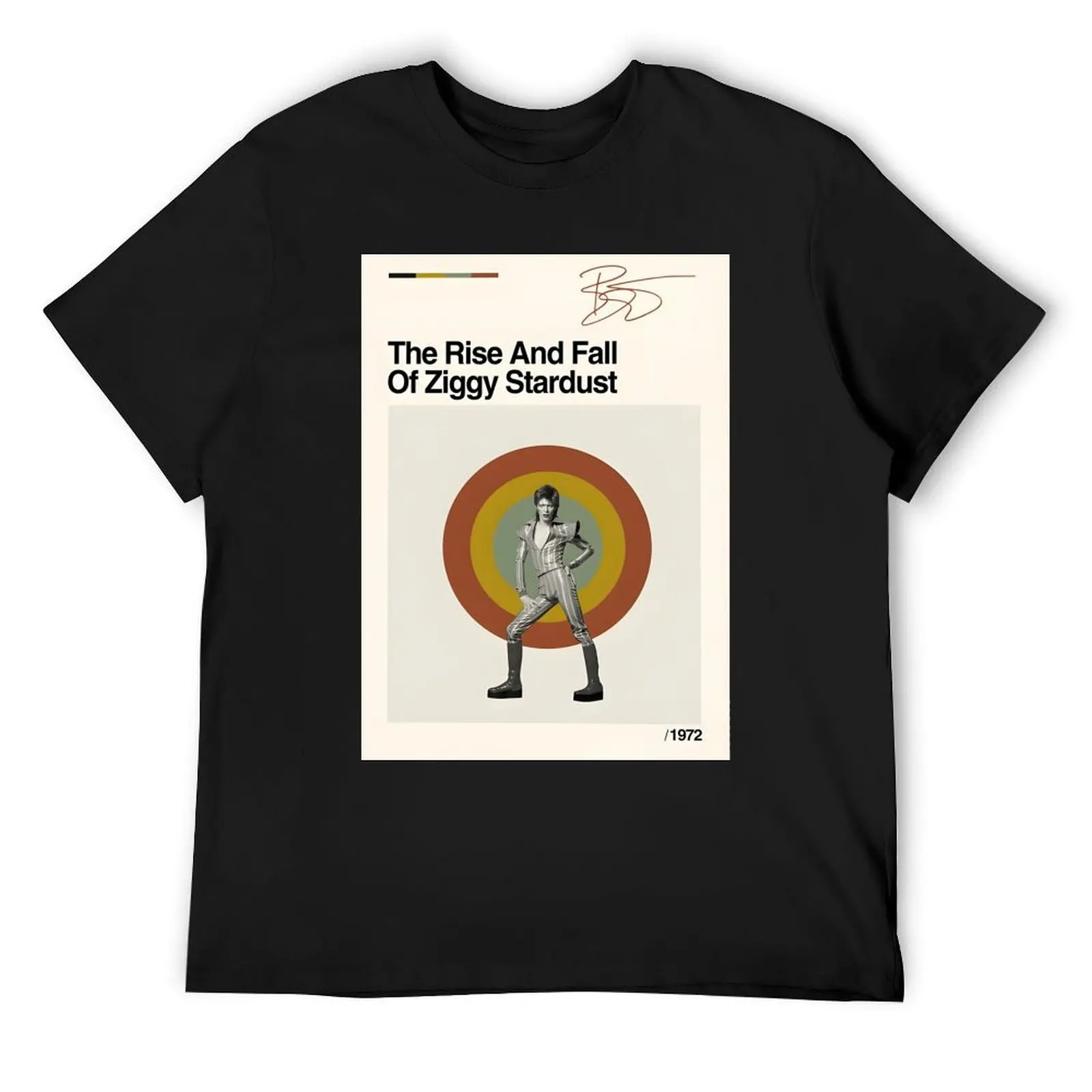 

The Rise And Fall Of Ziggy Stardust T-Shirt oversized t shirt summer top plus size tops customs design your own T-shirt men