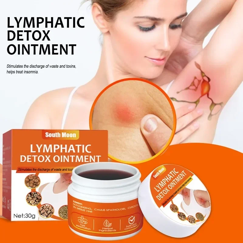 

Sdatter Lymph Drainage Cream Cleansing Unclog Lymph Nodes Detox Ointment Neck Armpit Swelling Lymphatic repair Body Health Care