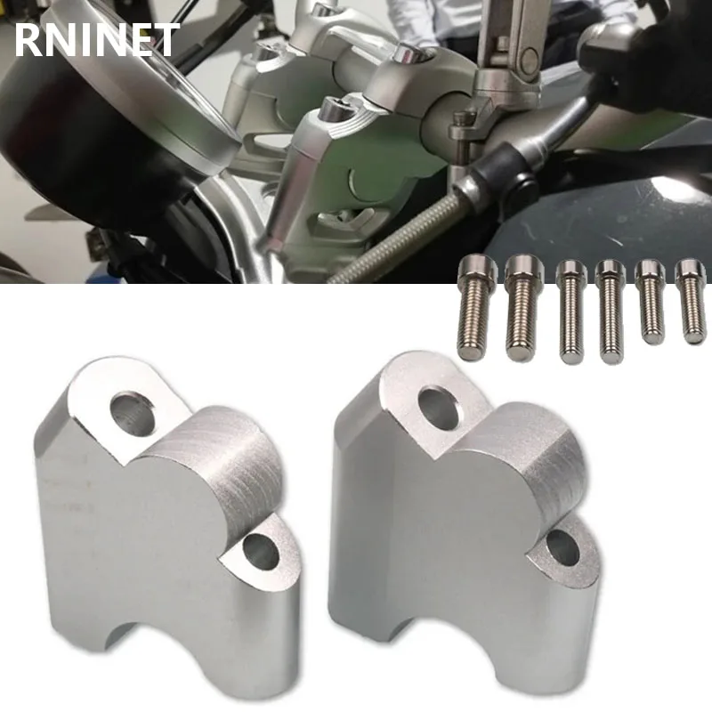 

Motorcycle CNC Handlebar Riser Drag Handle Bar Clamp Extend Adapte For RNINET R NINET R nine T Rnine T R9T 2014-2018 2017