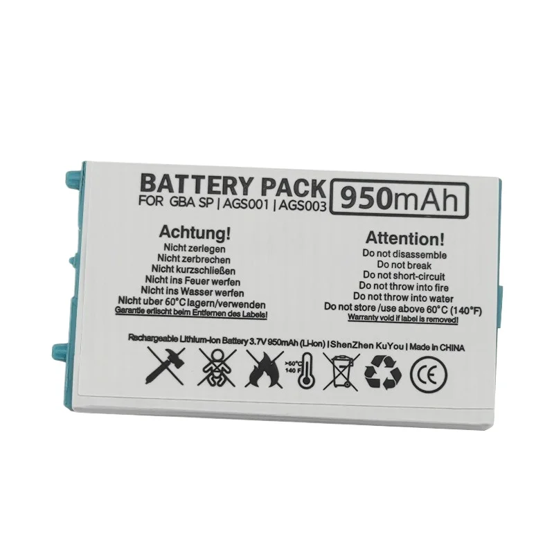 Brand New 850mAh Rechargeable Lithium-ion Battery For Tool Pack Kit for Nintendo Gameboy Advance GBA SP
