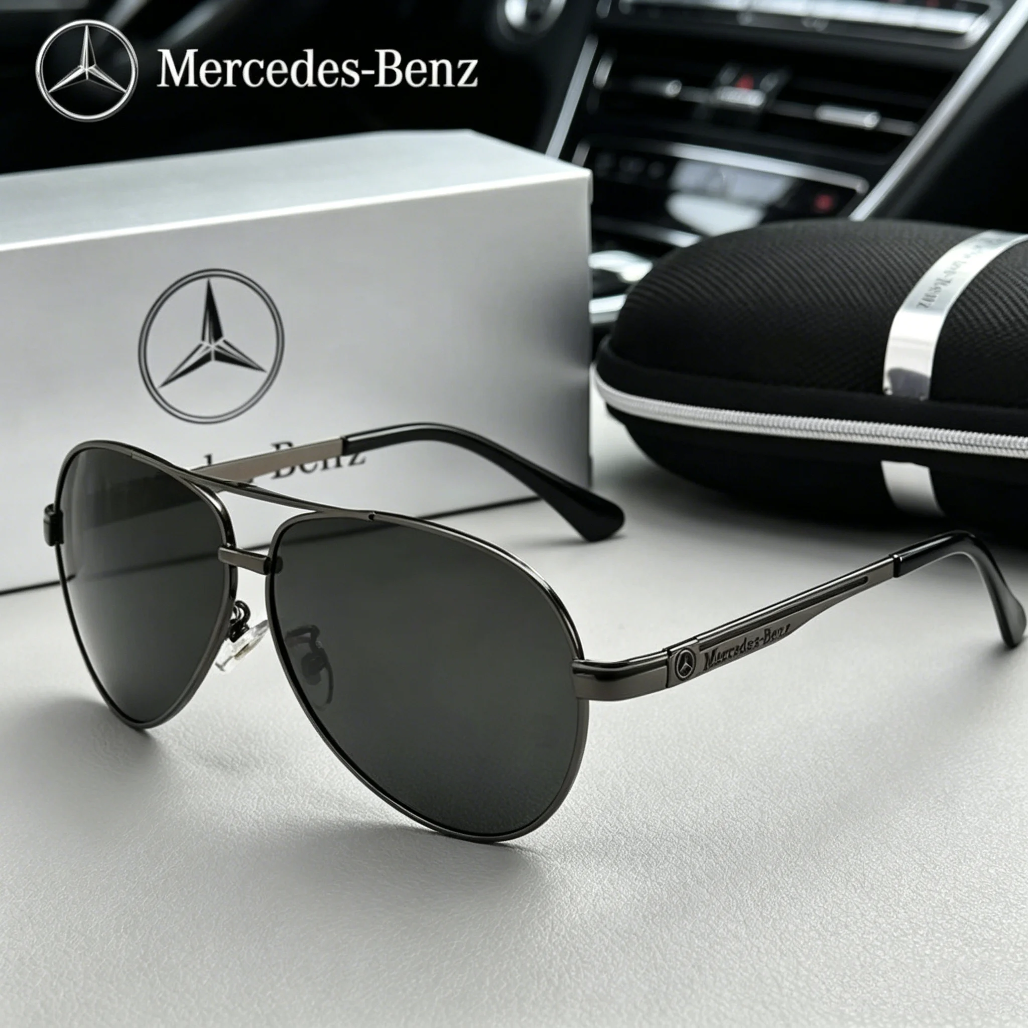 

Car High End Men And Women Sunglasses Protection Goggles For Mercedes Benz AMG A C E S Class W203 W220 W206 W205 W211 Stickers