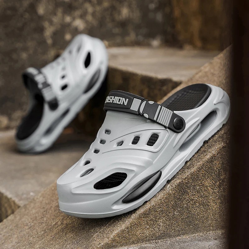 Men Slippers Outdoor Leisure Indoor Bath Non-slip Sandals Flip Flops Casual Beach EVA Slides Luxury Light Home Unisex Platform image 3