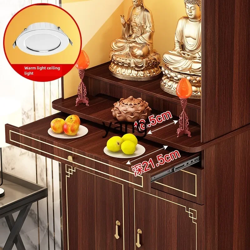 RQ Buddhist niche New Chinese vertical cabinet Buddhist platform Shentai table Household God of Wealth