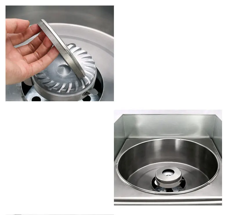 Commercial Cotton Candy Electric Gas Machine Cotton Sugar Floss Making Machine Stainless Steel Electric Candy Cotton DIY Maker