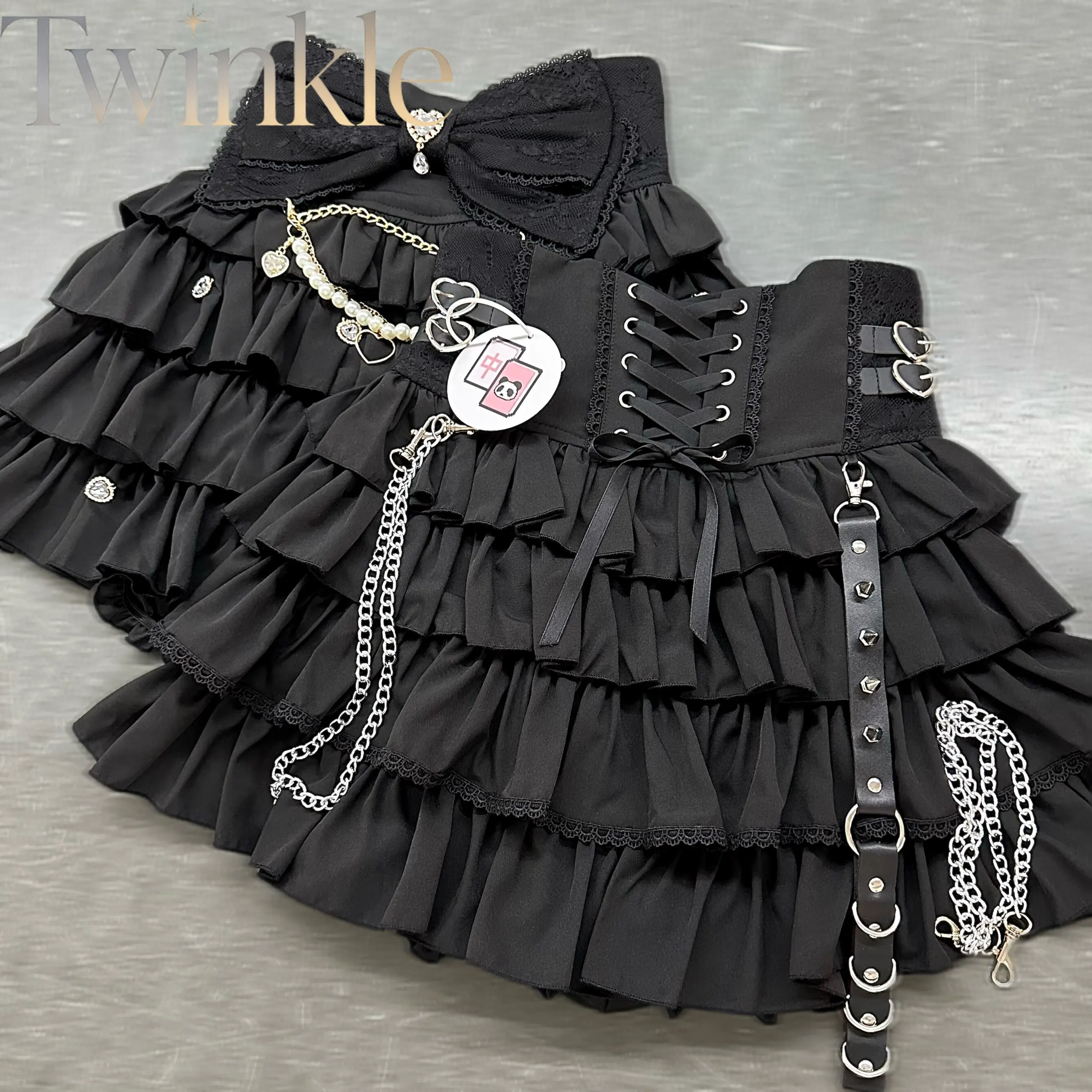 Women's High Waist Cinched Puffy Pumpkin Pants Lolita Bloomers Lace Skirt Japanese Moe Otaku