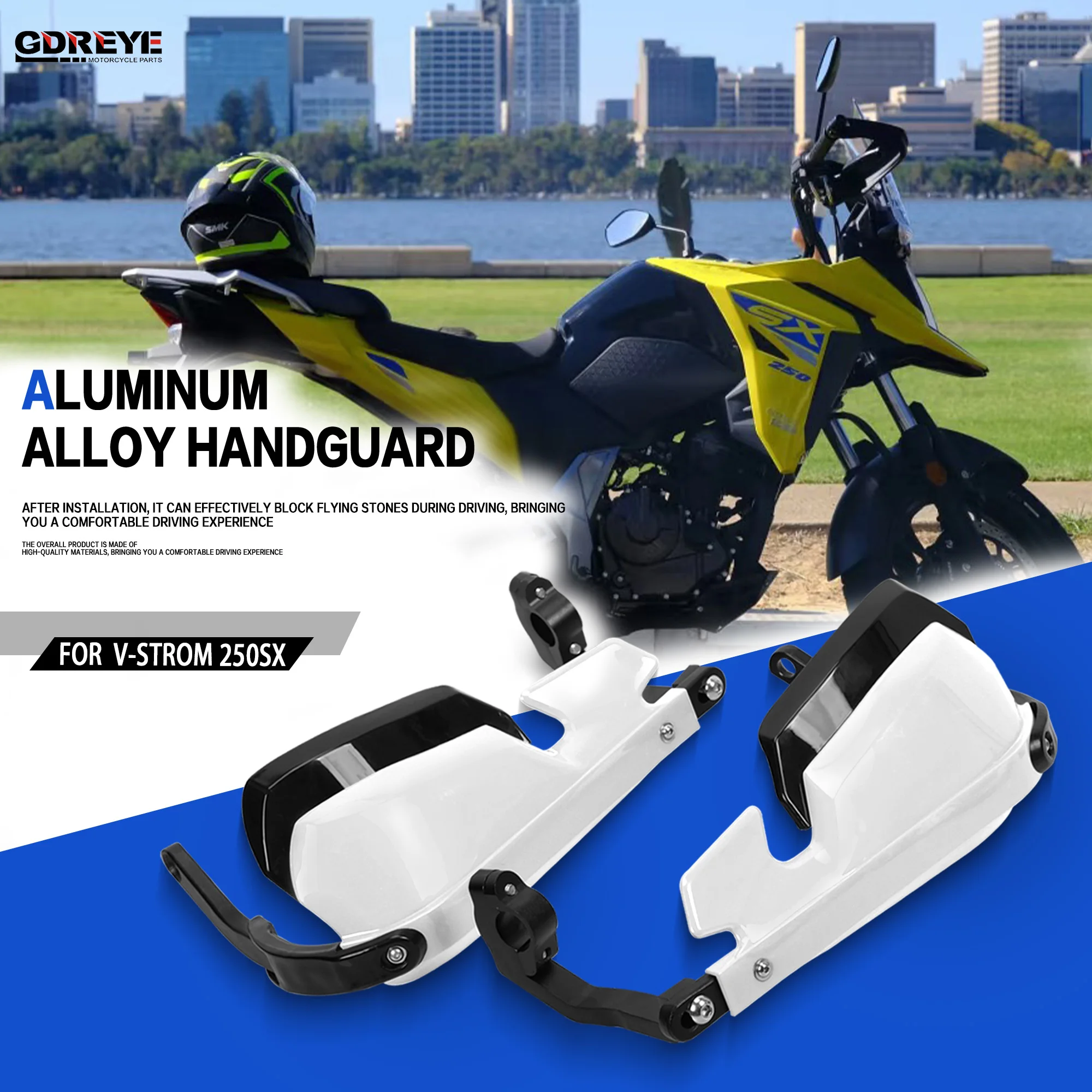 

For V-Strom 250SX 250SX 2023-2025 Motorcycle 250sx New Aluminum Alloy Handguard Shield Hand Guards Lever Protector Handguard