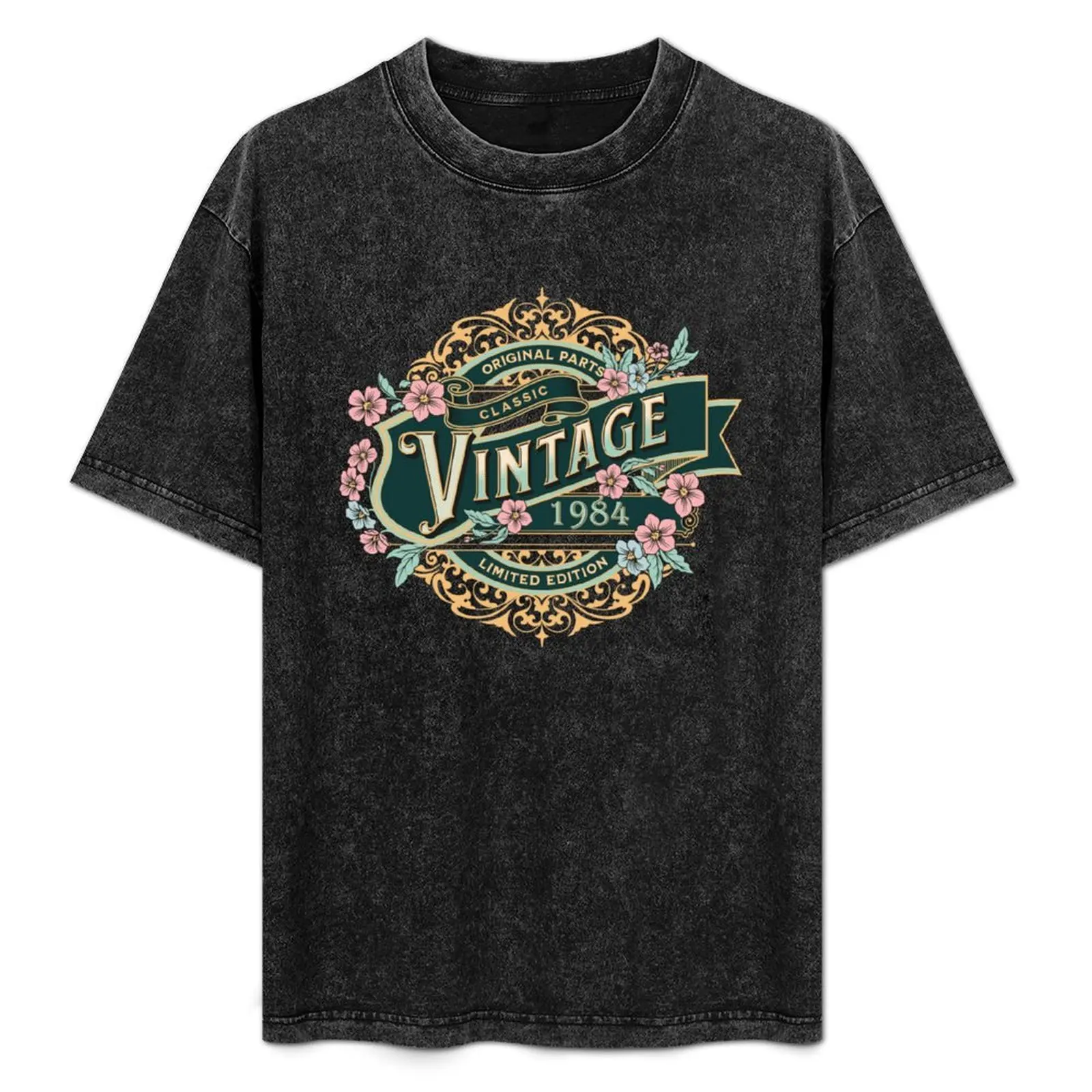 

Vintage 1984 T-Shirt All Match Print Short Sleeve Top