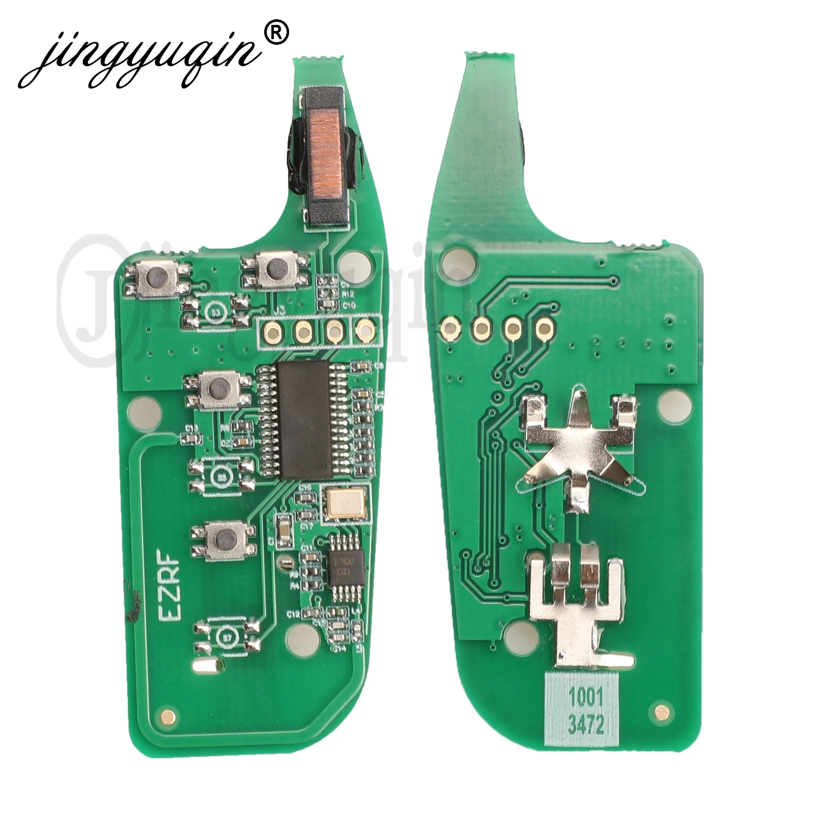 Jingyuqin Penggantian Smart Remote Flip Kunci Tanpa Kunci 4 Tombol 315MHz untuk FORD Fusion 2013-2016 FCC ID: n49-A08TAA