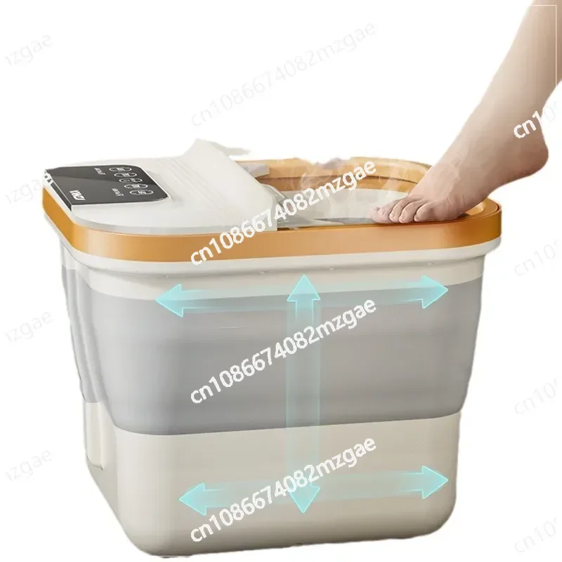 

Складная ванна для ног — автоматическая нагревательная раковина для замачивания ног, электрическая массажная ванна с постоянной температурой, идеальный подарок для домашнего использования