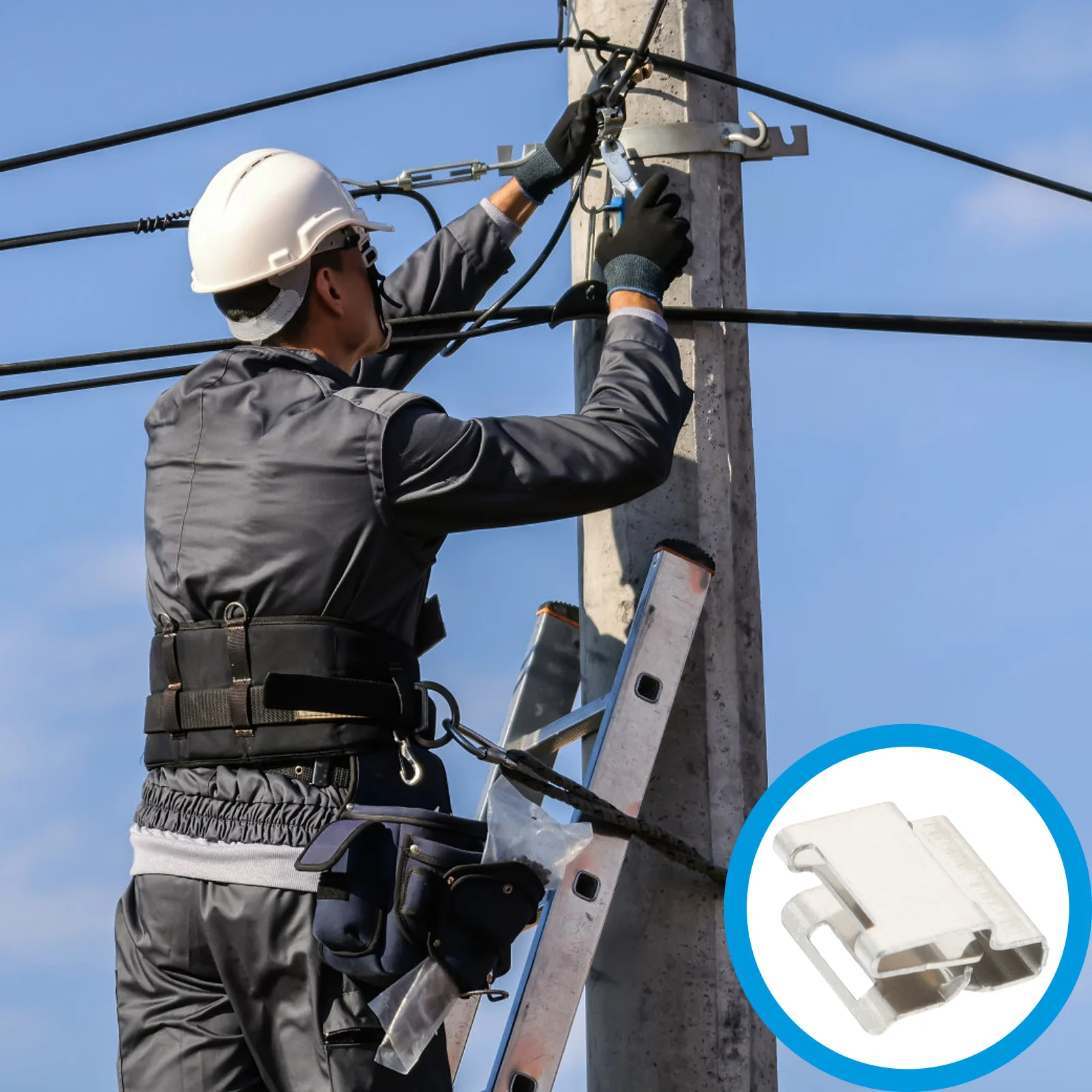 30 قطعة مقاطع كابلات الطاقة الشمسية عالية المقاومة للتآكل حواف ناعمة لا نتوءات سهلة التركيب إدارة الأسلاك للألواح الشمسية