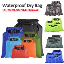 Bolsa seca impermeable para exteriores, saco ultraligero para natación, Camping, navegación, canoa, bolsa de almacenamiento, 3 piezas/6 piezas