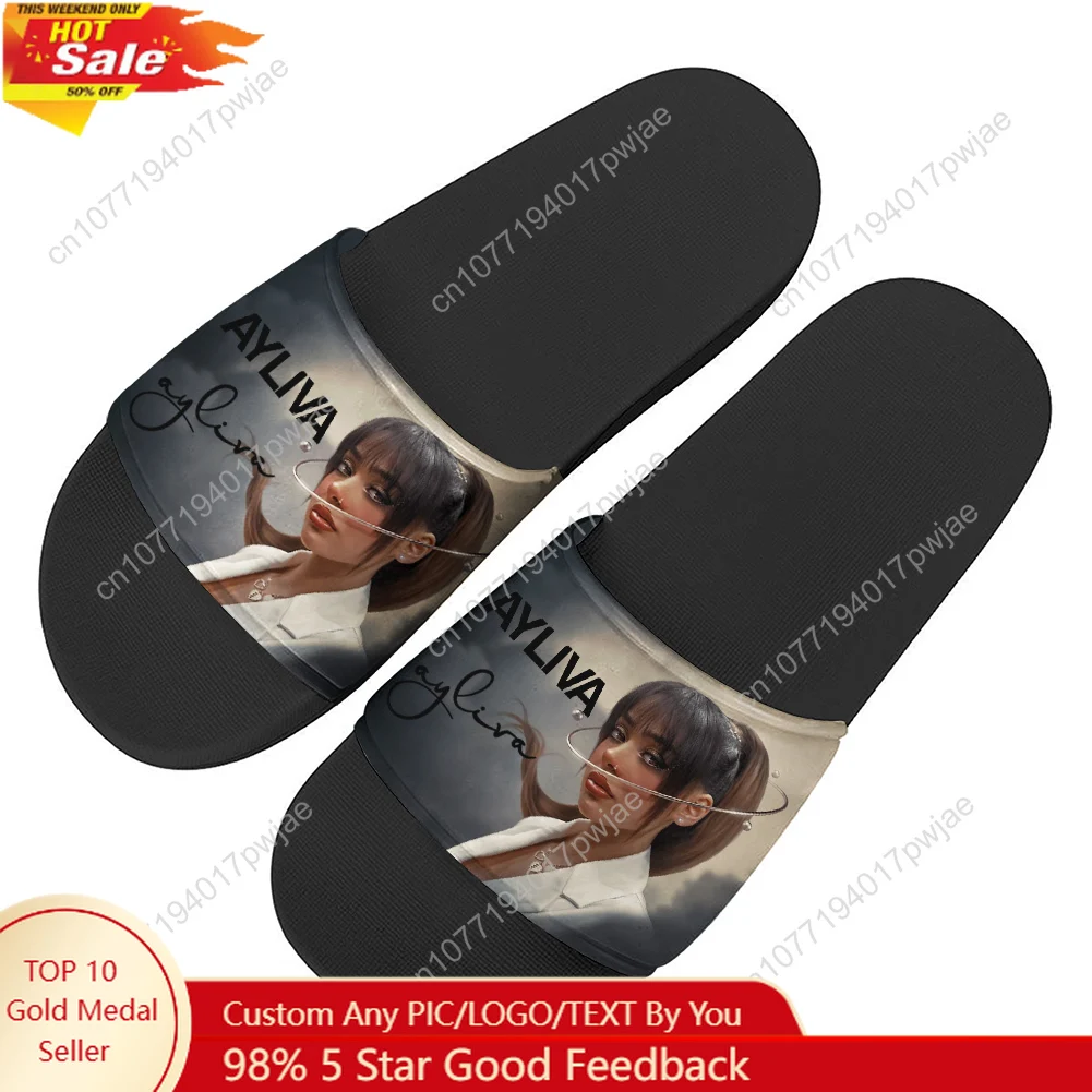 Ayliva Schwarzes Herz Wunder тапочки