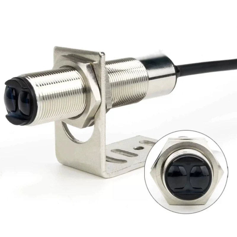 M18 Metallic Housing Photoelectric Sensor Long Range Upto 1000mm NPN PNP 3-WIRES