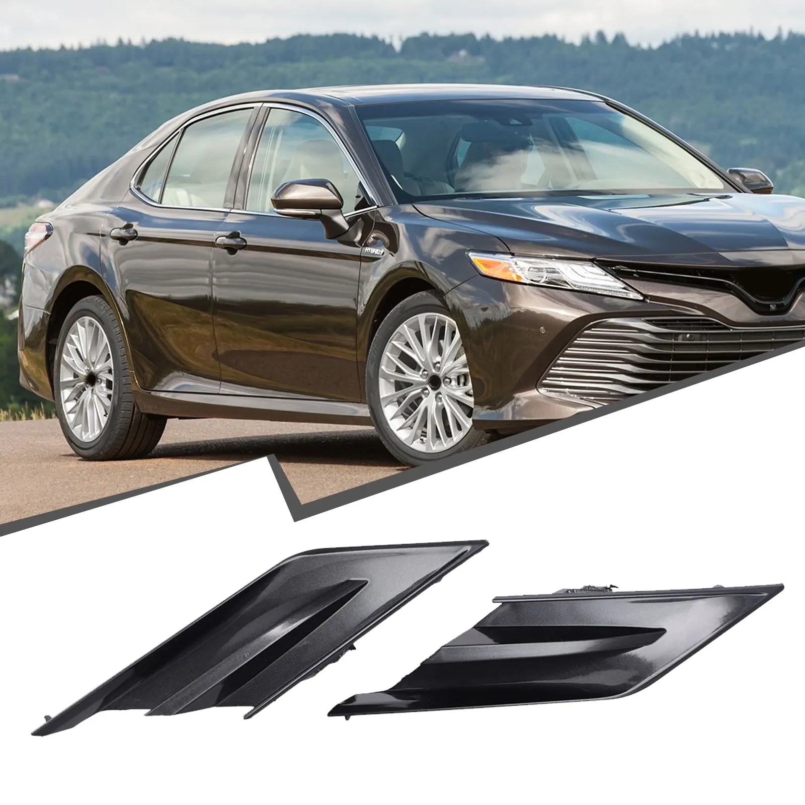 

Front \Bumper \Grille \Trim \Cover For Toyota For Camry L LE XLE 2018-2020 52123-06200 52124-06220 Exterior Styling Mouldings