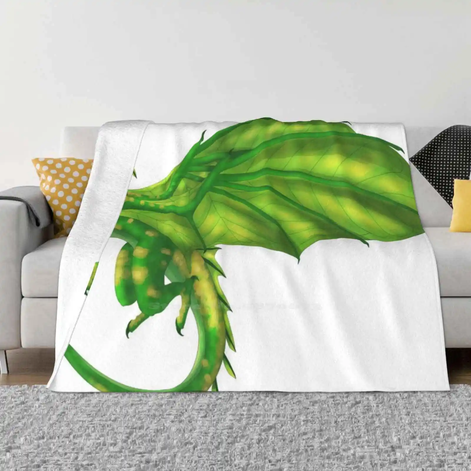 Sundew-Of Fire New Selling Custom Print Flannel Soft Blanket Wolf Sundew Wings Of Fire Sundew Wof Sundew The Leafwing