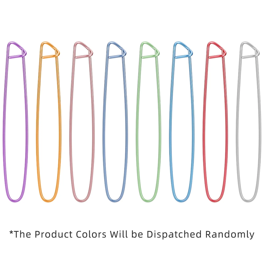 10pc Random Color Aluminum Anti-Sewing Pins, Colorful Sweater Markers, Anti-Sew Large Bows Pins, Sweater Weaving Marking Tool
