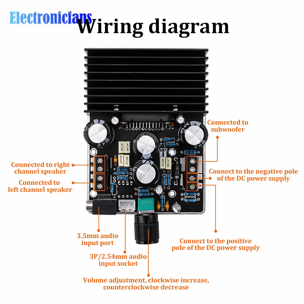 DC9V-18V TDA7850 scheda amplificatore digitale ad alta potenza modulo amplificatore montato su auto classe Ab 2.1 canali 80 wx2 + 120W