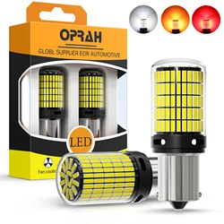 고출력 자동차 LED 조명, 유리 4014SMD 캔버스 1156 P21W PY21W 1157 P21/5W 7440 W21/5W W21W 방향 지시등, 테일 전구 12V, 2 개