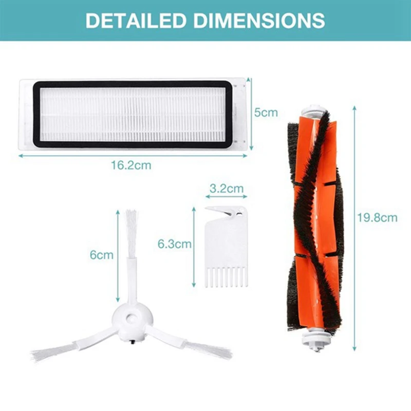 HEPA 필터 사이드 브러시 더스트 박스, 샤오미 1 S MI 로봇 진공 2 Roborock S50 S51 S5 진공 청소기 부품 액세서리