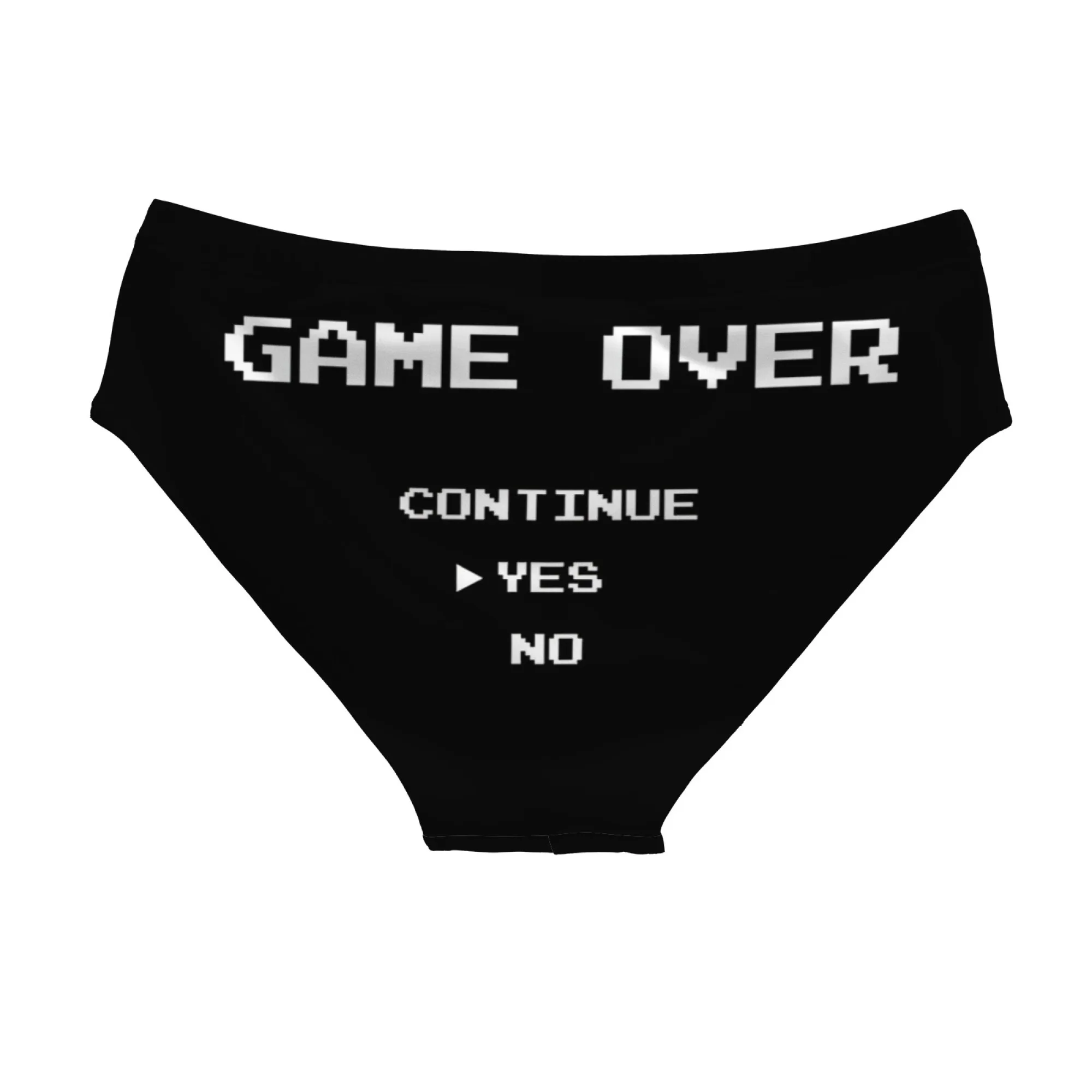 Pixel GAME OVER Swim Trunks Stretchy Soft Skin-friendly Men's Triangle Swim Trunks Water Sports Surfing Fitness Fashion Swimsuit