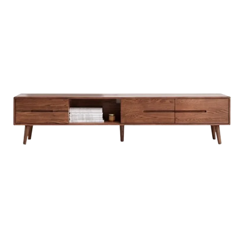 Wood Luxury Living Room Tv Cabinet Stand Supports Tv Cabinet Media Console Muebles Para El Hogar Mid Century Modern Furniture image 3