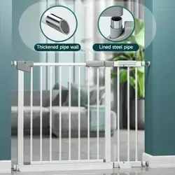 Puerta de bebé amigable con mascotas, protección para niños, puerta de escaleras de seguridad, valla de seguridad para niños y mascotas, puerta segura