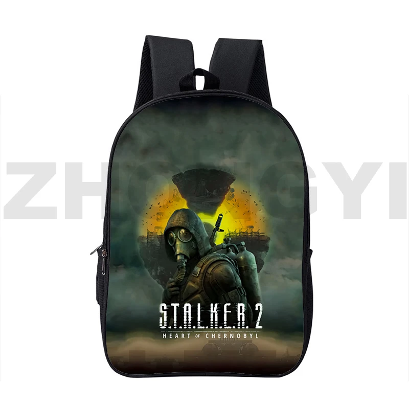 Waterproof Travel Daypack S.T.A.L.K.E.R. 2 Heart of Game Schoolbag 3D Anime Stalker 2 Shadow Bag 16 Inch Men High Street Bookbag