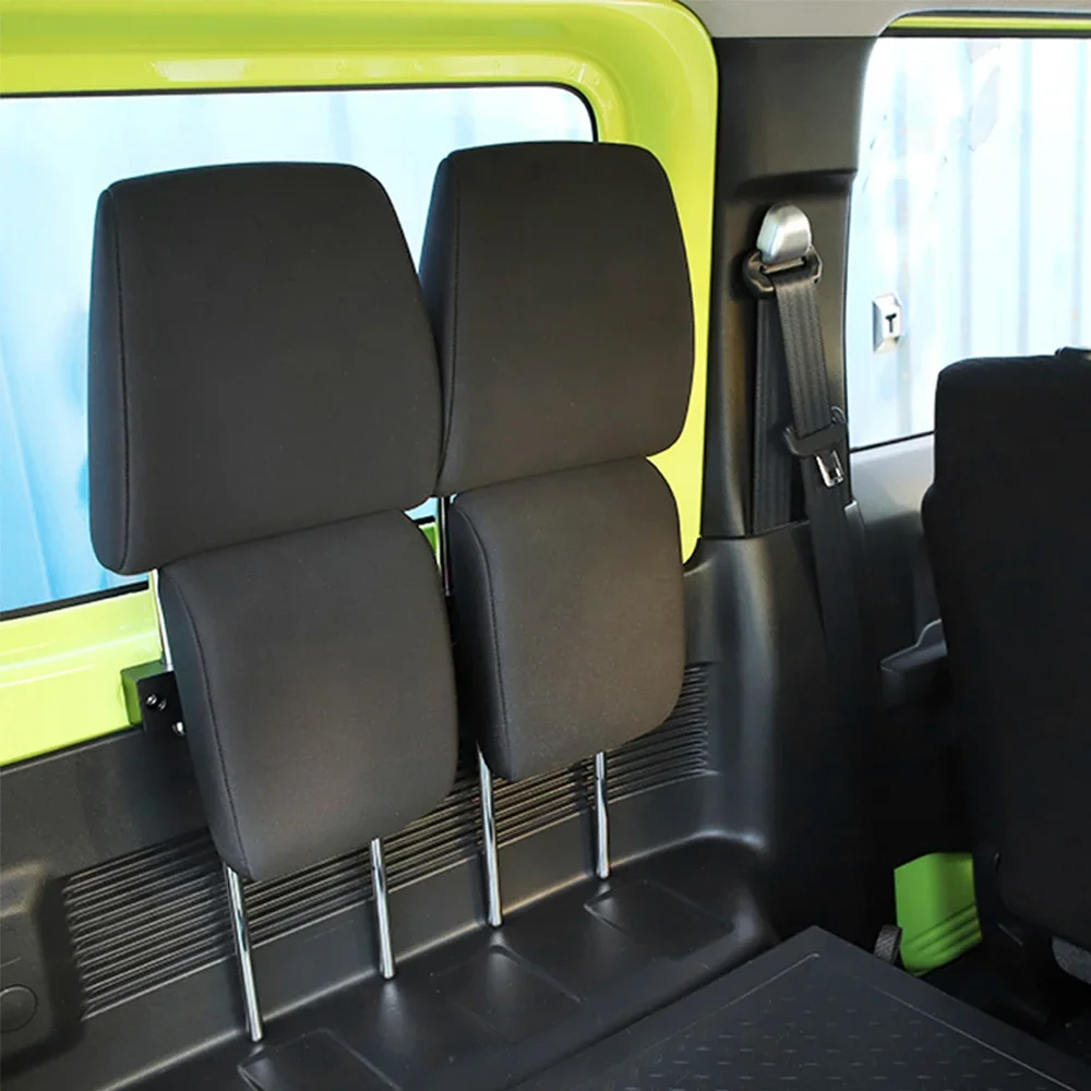 Suzuki Jimny 2019-2020 플라스틱 + 스테인레스 스틸 액세서리 용 레이싱 카 시트 머리 받침 분해 지원 브래킷