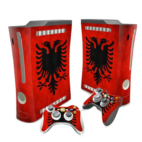 Albania National Flag Skin Sticker Decal Cover For Xbox 360 Console Protector Vinyl Skin Sticker Controllers
