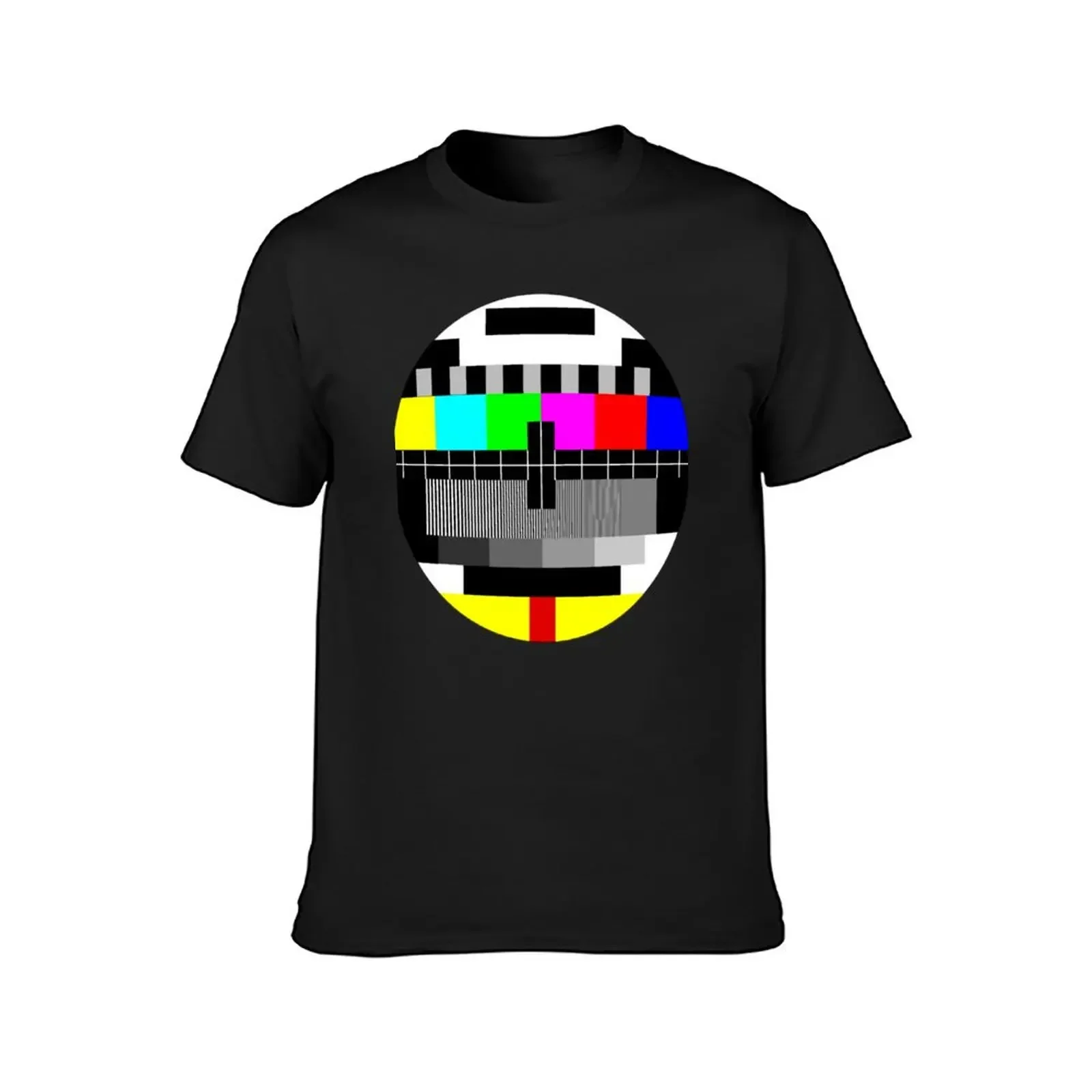 90's TV Test pattern T-Shirt vintage t shirts basketball graphic tees mens t shirt graphic