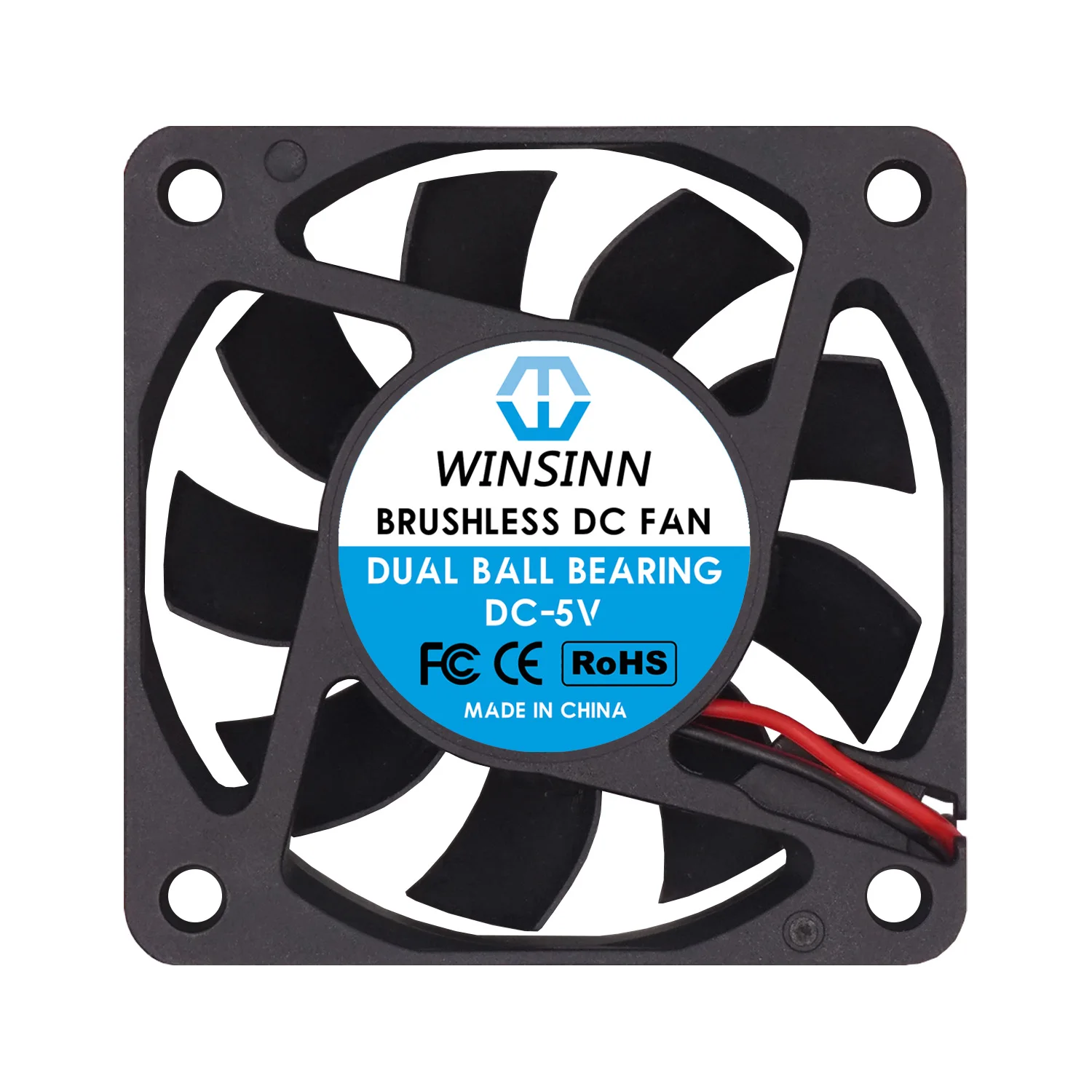 WINSINN 6015 60mm Fan DC 5V 12V 24V Sleeve / Dual Ball Bearing Brushless Cooling 60x15mm 2PIN