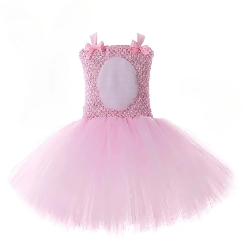 Complete Outfit of Pink Easter Bunny Themed Ballet Tutu for Little Girls,Kids' Clothing for Holiday Parties & Stage Performances