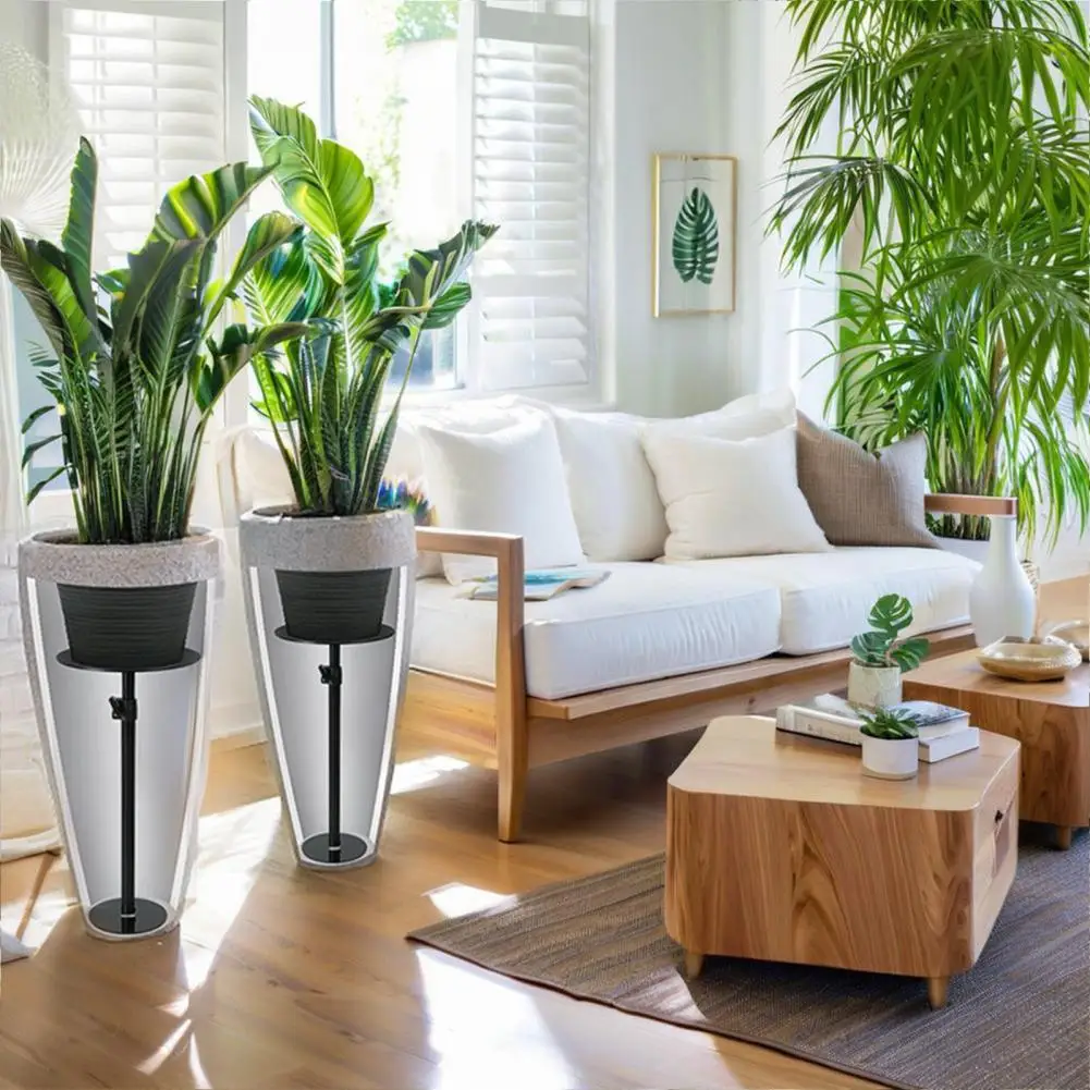 

Adjustable Plant Riser Metal Plant Lift Insert for Pots Adjustable Planter Risers for Indoor Outdoor Tall Taper Containers