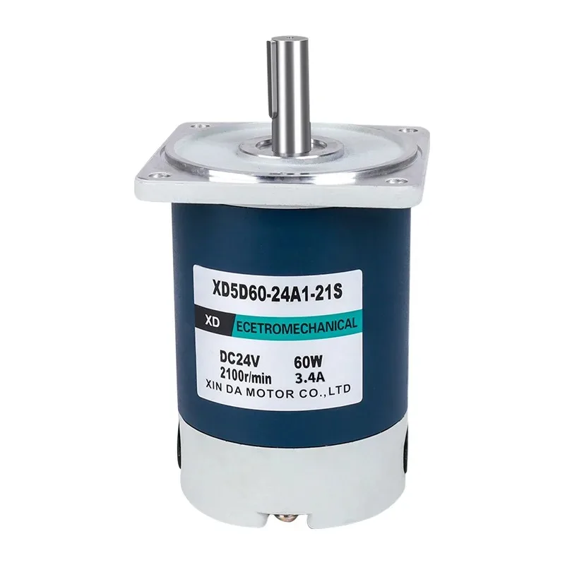 5D60GN-CC 60W DC Motor 12V/24V Miniature 1800 RPM High Speed with Forward Reverse for Precision Equipment Use
