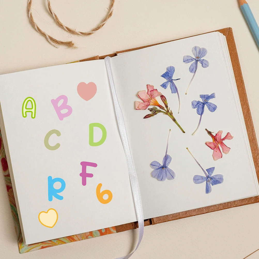 

10 Sheets Letter Stickers Alphabet Decor Child Crafts DIY Scrapbook Journal Supplies Colored Laptop Waterproof